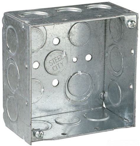 4 galvanized square box